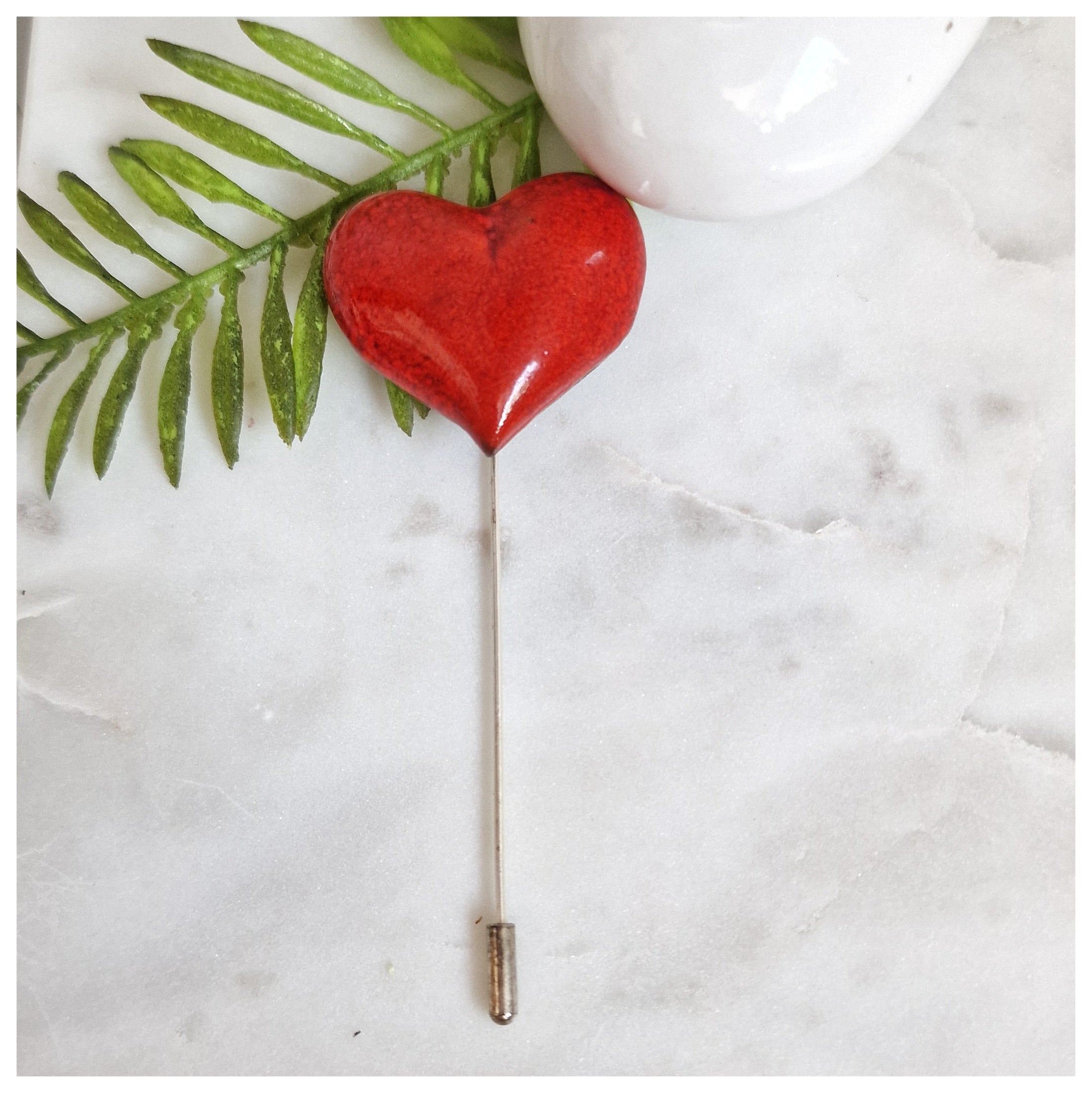 Alfiler Corazón plata