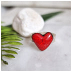 Anillo corazón plata grueso