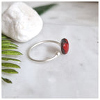 Anillo corazón plata fino