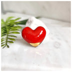 Anillo corazón dorado