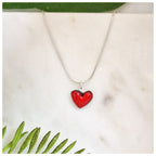Collar corazón plata