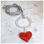 Colgante corazón plata