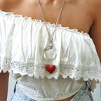 Colgante corazón plata