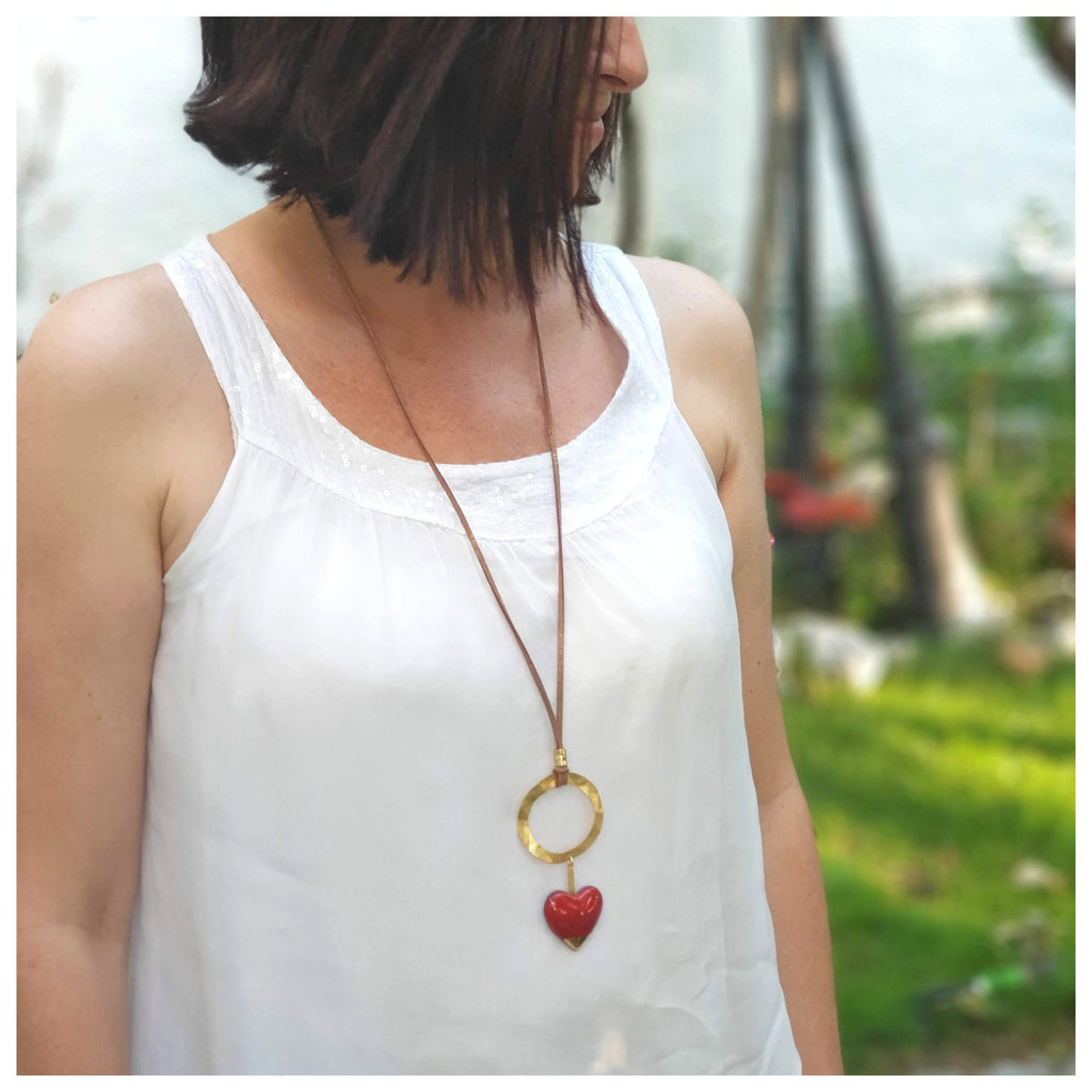 Colgante corazón oro