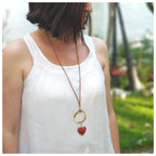 Colgante corazón oro