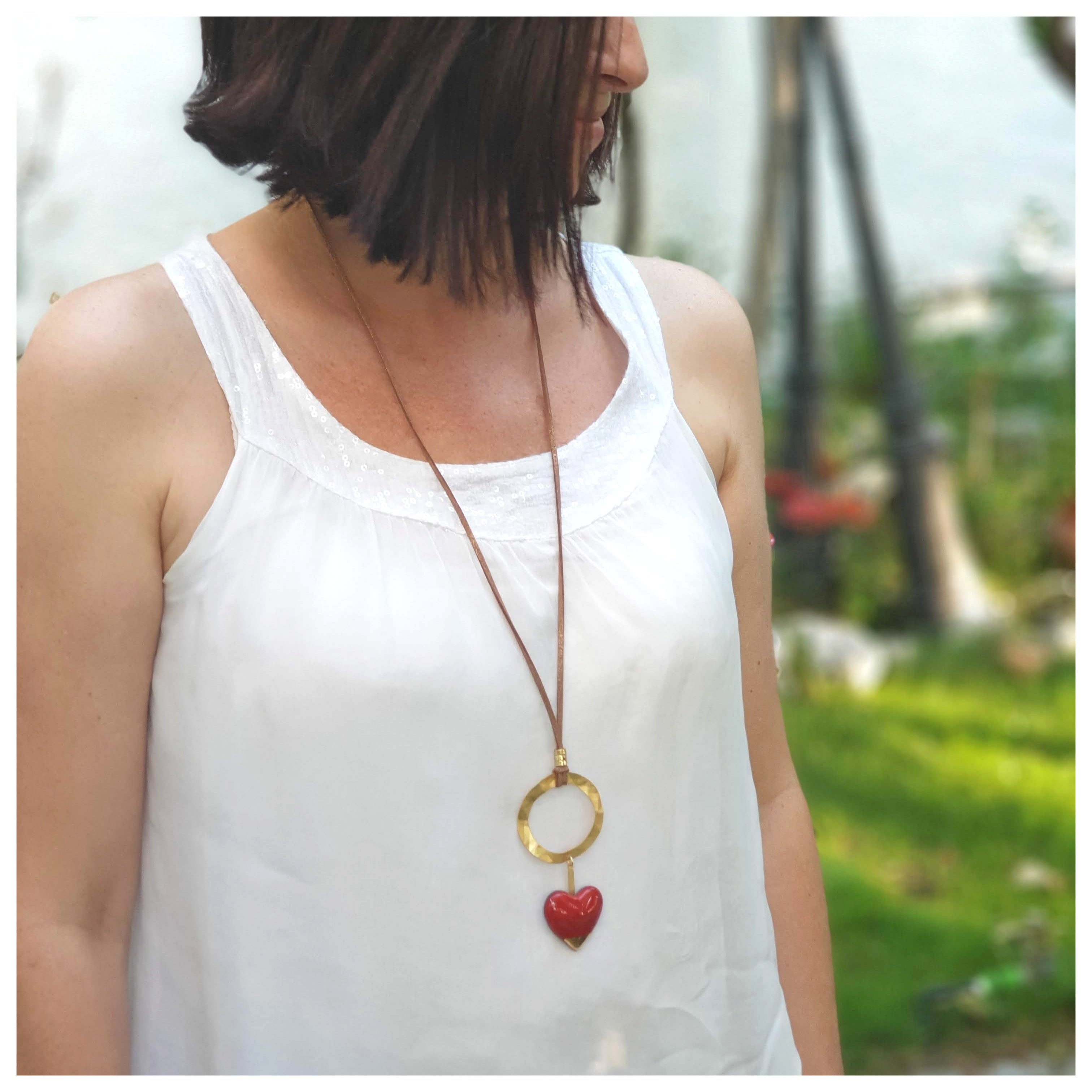 Colgante corazón oro