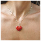 Collar corazón plata