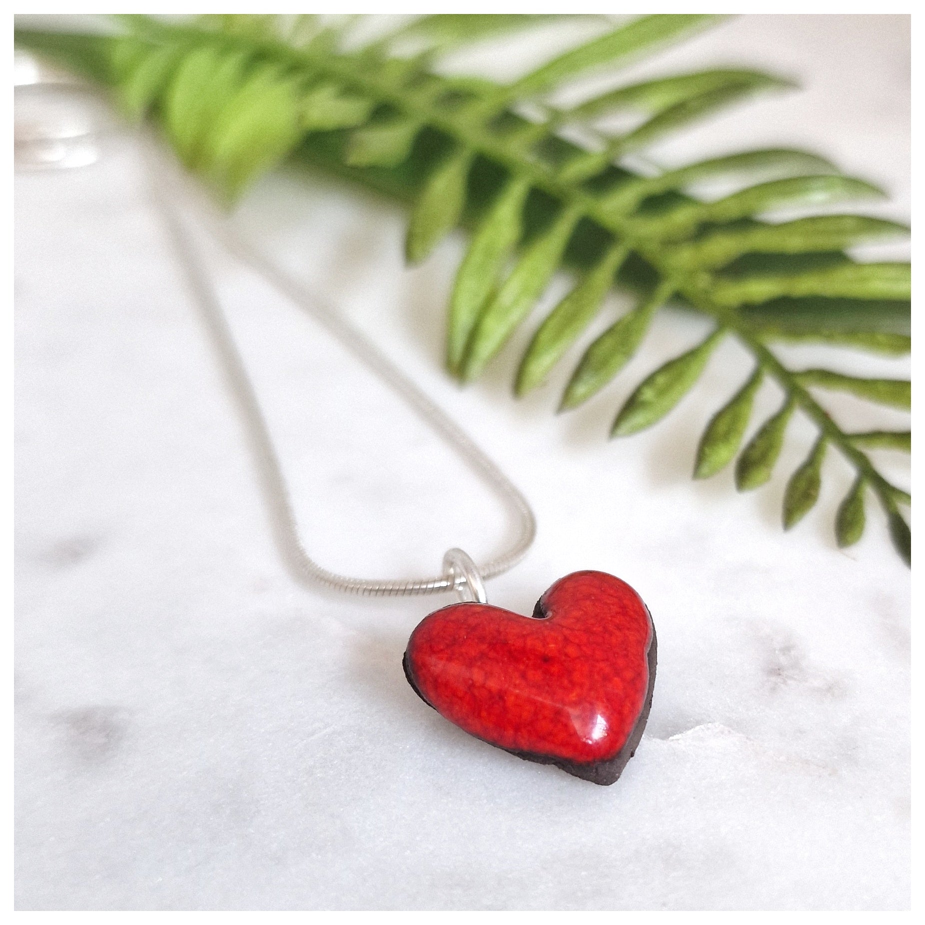 Collar corazón plata