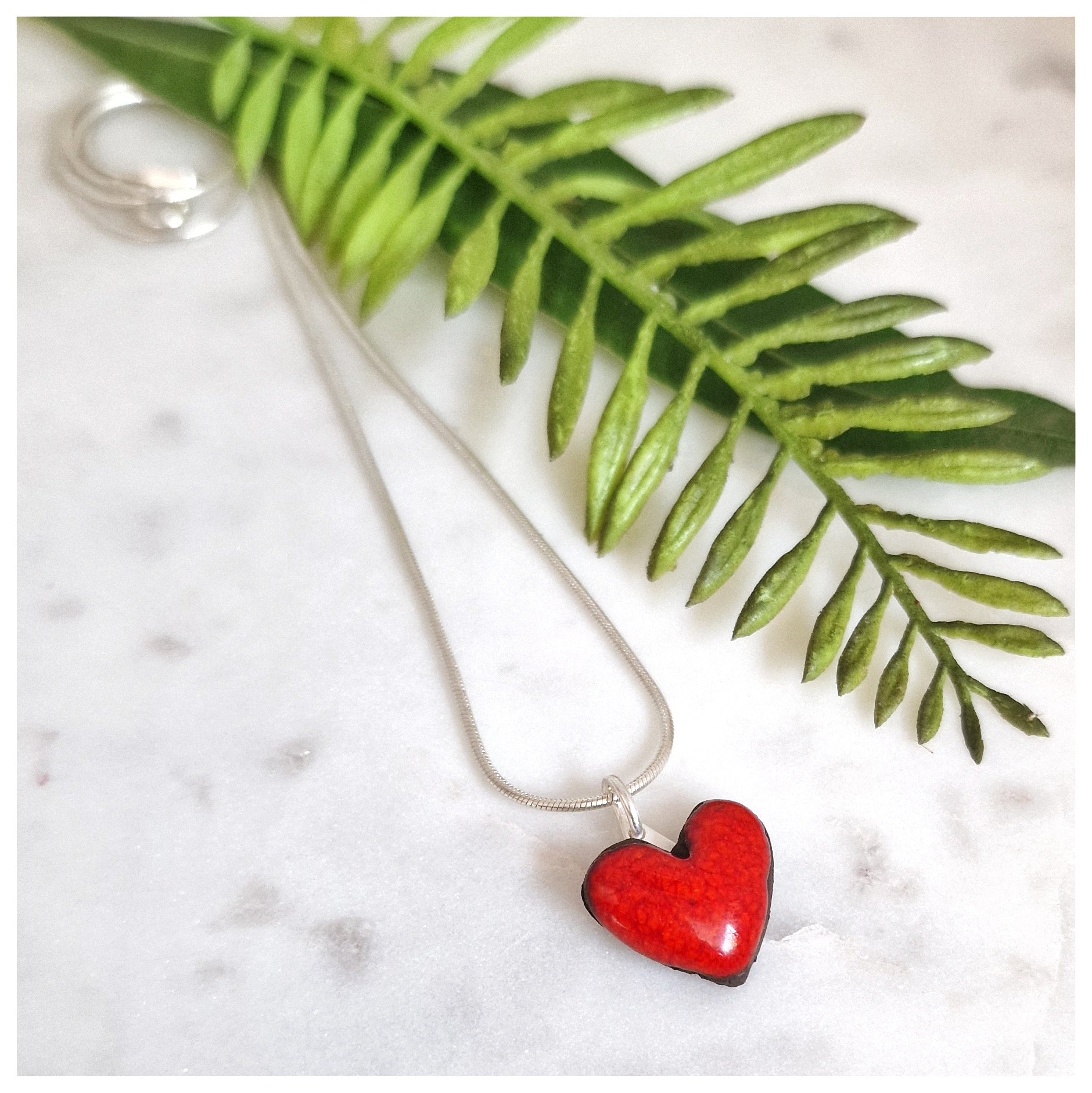 Collar corazón plata