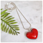 Collar corazón plata