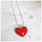 Collar corazón plata