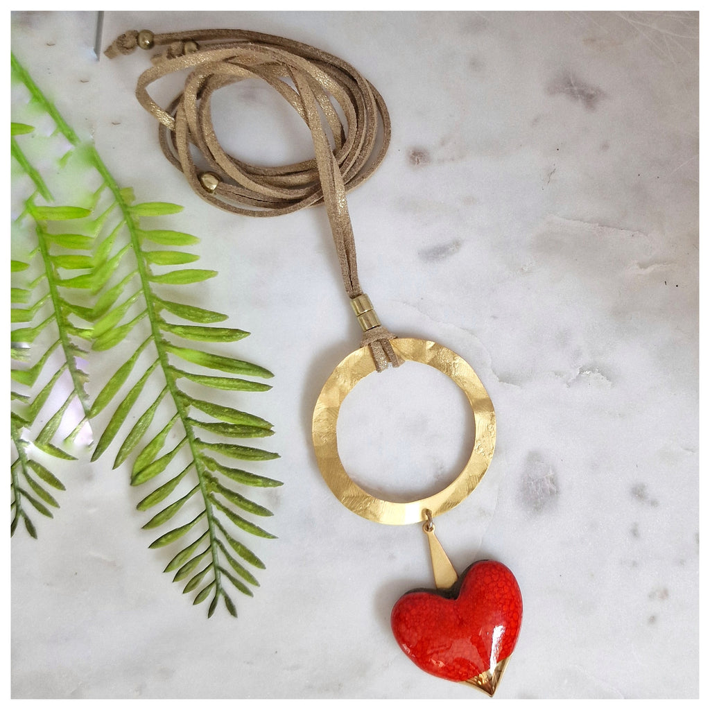 Colgante corazón oro