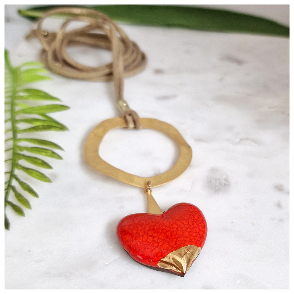 Colgante corazón oro