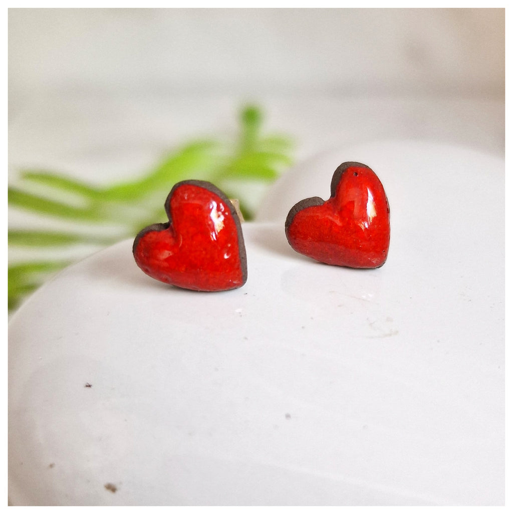 Pendiente corazón plata