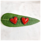 Pendiente corazón plata