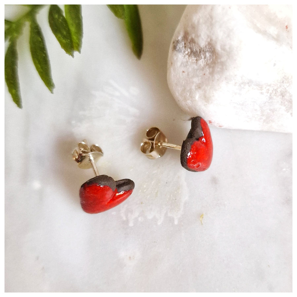 Pendiente corazón plata