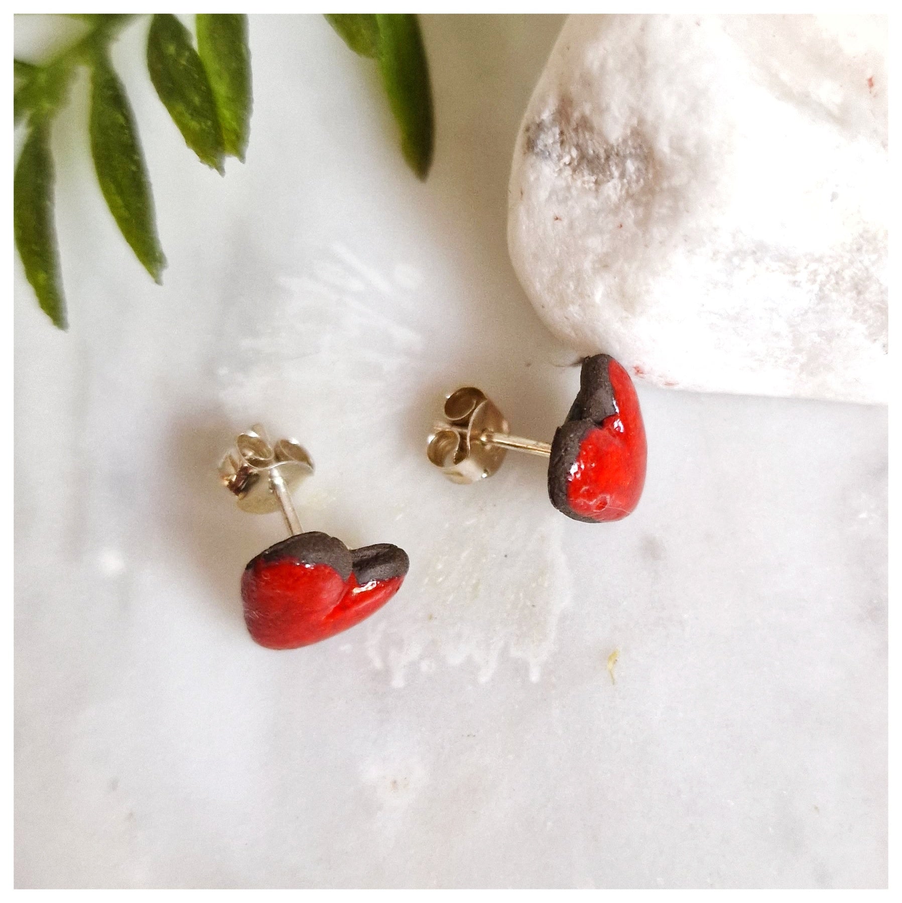 Pendiente corazón plata