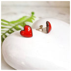 Pendiente corazón plata