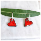 Pendiente corazón plata con aro