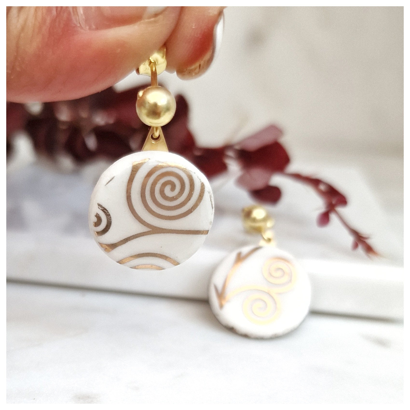Pendientes Klimt