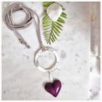 Colgante corazón plata