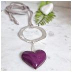 Colgante corazón plata