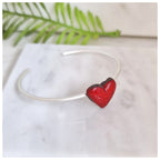 Pulsera corazón plata