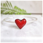Pulsera corazón plata