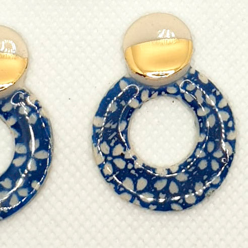 Pendientes Flores azules