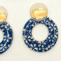 Pendientes Flores azules